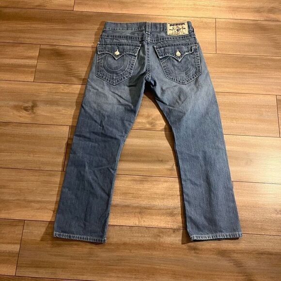True Religion Light Blue Wash Denim Jeans Men 31 x27 - Picture 5 of 6